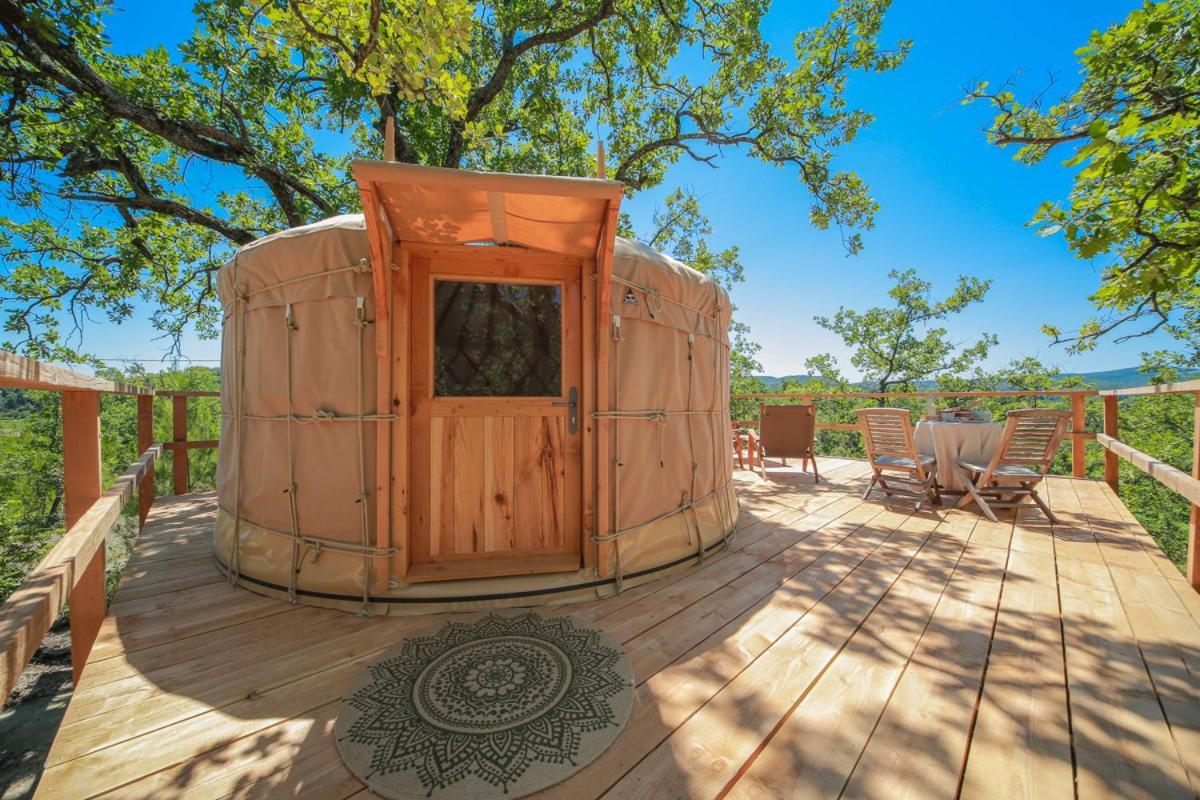 Les Yourtes De Provence Panzió Saint-Paulet-de-Caisson Szoba fotó